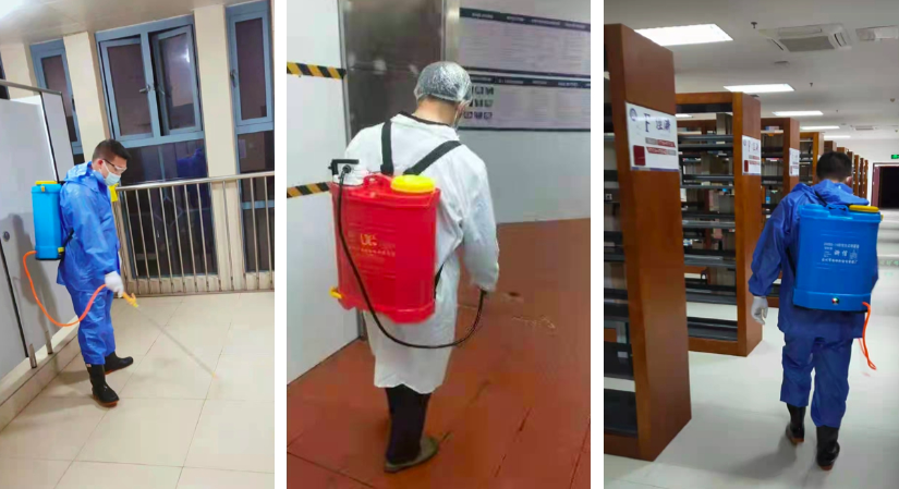 校园各处仔细消杀