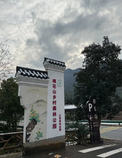 升级改造工程完工的“棉花山乡村森林公园”